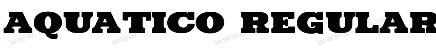 Aquatico Regular字体转换